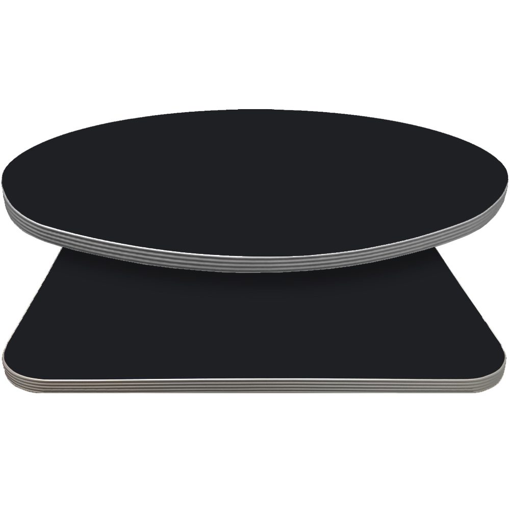 Retro T-Mold Manufactured Table Tops – Pinnacle Spotless Black Laminate