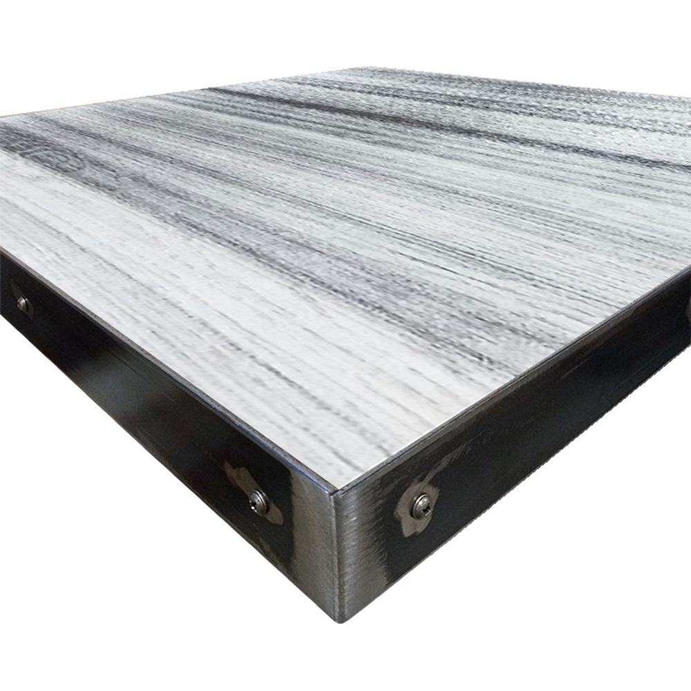 Fortress Manufactured Table Tops - Wood Veneer with Whitewash Black Dye finish - Image 2