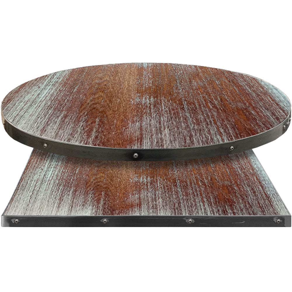 Fortress Manufactured Table Tops – Wood Veneer with Whitewash Mahogany finish