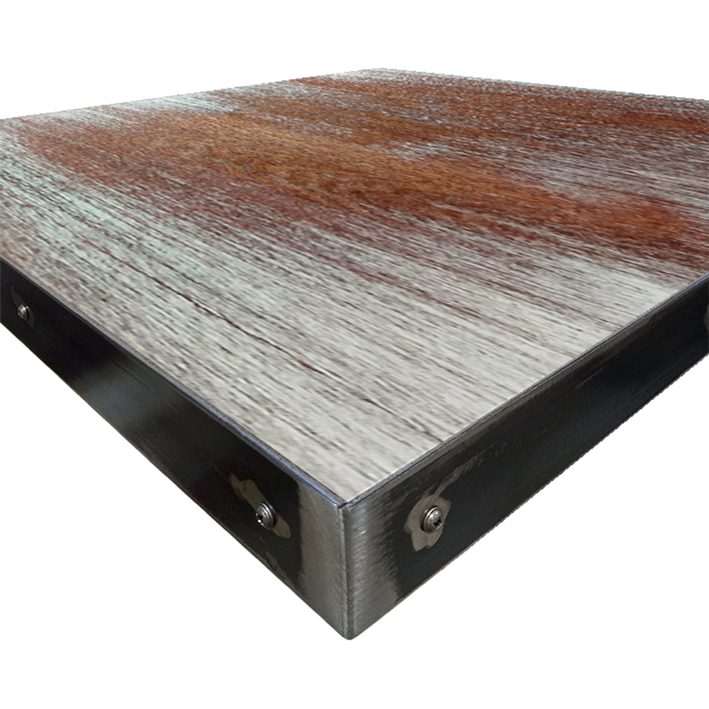 Fortress Manufactured Table Tops - Wood Veneer with Whitewash Mahogany finish - Image 2