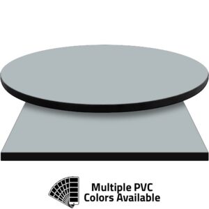 PVC Edge Manufactured Table Tops - 1.25" thickness - Pinnacle Steel Gray Laminate