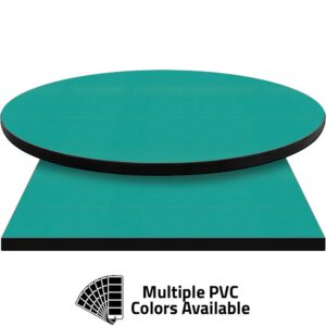 PVC Edge Manufactured Table Tops - 1.25" thickness - Pinnacle Poppy Green Laminate