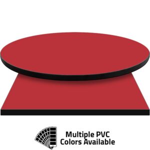 PVC Edge Manufactured Table Tops - 1.25" thickness - Pinnacle Red Laminate