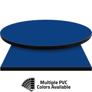 PVC Edge Manufactured Table Tops - 1.25" thickness - Pinnacle Cobalt Blue Laminate