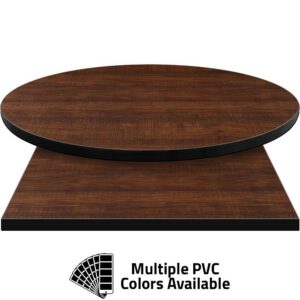 PVC Edge Manufactured Table Tops - 1.25" thickness - Pinnacle Blush Rosewood Laminate