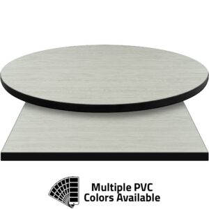 PVC Edge Manufactured Table Tops - 1.25" thickness - Pinnacle Glassy Alderwood Laminate