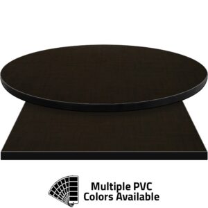 PVC Edge Manufactured Table Tops - 1.25" thickness - Pinnacle Espresso Twist Laminate