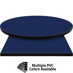 PVC Edge Manufactured Table Tops - 1.25" thickness - Pinnacle Royal Blue Laminate