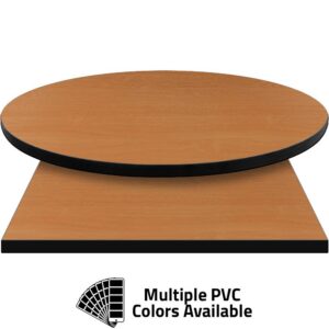 PVC Edge Manufactured Table Tops - 1.25" thickness - Pinnacle Bavarian Beech Laminate