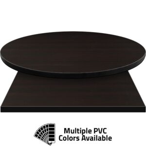 PVC Edge Manufactured Table Tops - 1.25" thickness - Pinnacle Curly Maple Laminate