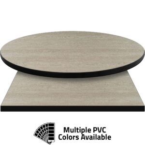 PVC Edge Manufactured Table Tops - 1.25" thickness - Pinnacle Brawny Pearwood Laminate