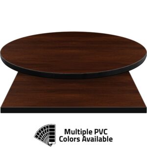 PVC Edge Manufactured Table Tops - 1.25" thickness - Pinnacle Pure Walnut Laminate