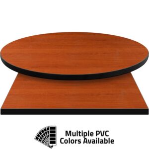 PVC Edge Manufactured Table Tops - 1.25" thickness - Pinnacle Oxford Cherry Laminate