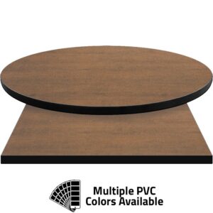 PVC Edge Manufactured Table Tops - 1.25" thickness - Pinnacle Brick Oak Laminate
