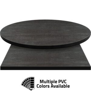 PVC Edge Manufactured Table Tops - 1.25" thickness - Pinnacle Concrete Oak Laminate