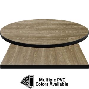 PVC Edge Manufactured Table Tops - 1.25" thickness - Pinnacle Mild Ash Laminate