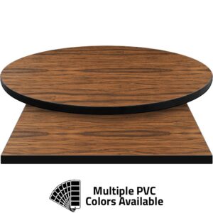 PVC Edge Manufactured Table Tops - 1.25" thickness - Pinnacle Rio Rose Laminate