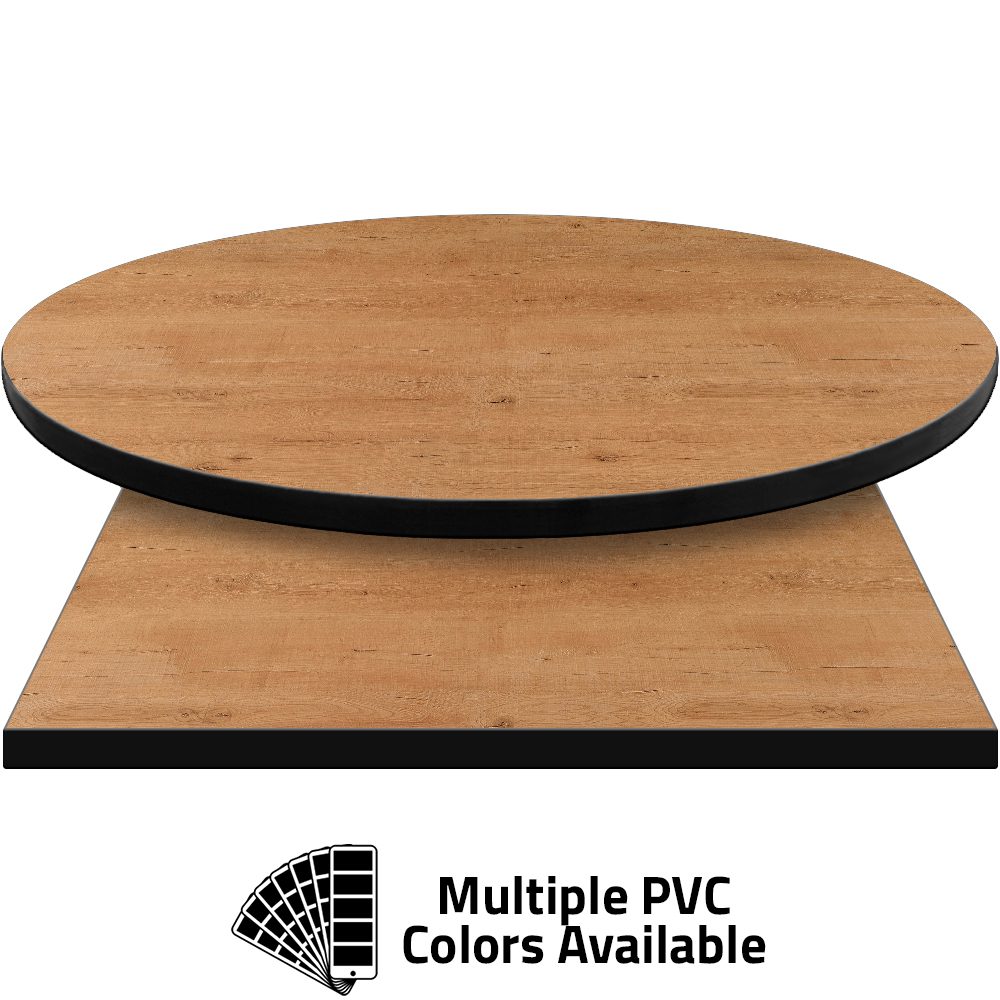 PVC Edge Manufactured Table Tops - 1.25" thickness - Pinnacle Sawtooth Pine Laminate