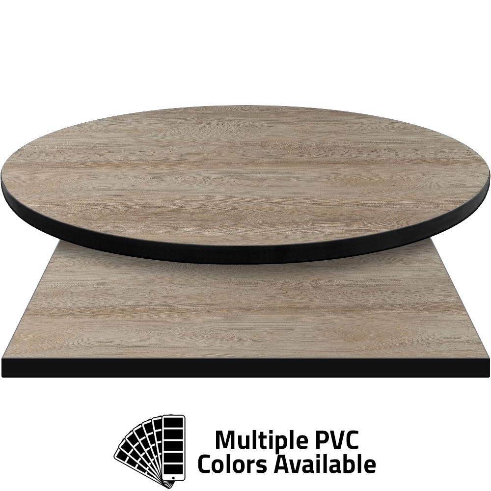 PVC Edge Manufactured Table Tops – 1.25″ thickness – Pinnacle Canyon Elm Laminate