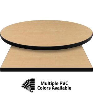 PVC Edge Manufactured Table Tops - 1.25" thickness - Pinnacle Thansau Maple Laminate