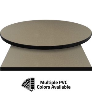 PVC Edge Manufactured Table Tops - 1.25" thickness - Pinnacle Biscotti Flora Laminate