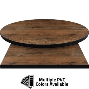 PVC Edge Manufactured Table Tops - 1.25" thickness - Pinnacle Chatham Oak Laminate