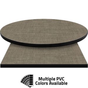 PVC Edge Manufactured Table Tops - 1.25" thickness - Pinnacle Light Filament Laminate