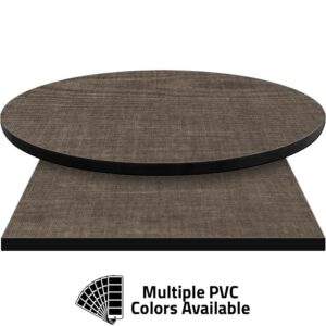 PVC Edge Manufactured Table Tops - 1.25" thickness - Pinnacle Dark Filament Laminate