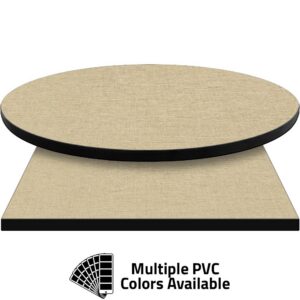 PVC Edge Manufactured Table Tops - 1.25" thickness - Pinnacle Ivory Twist Laminate