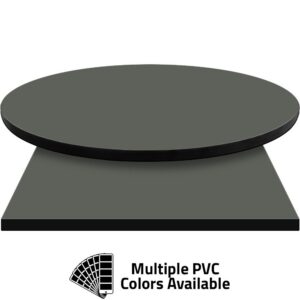PVC Edge Manufactured Table Tops - 1.25" thickness - Pinnacle Seal Gray Laminate