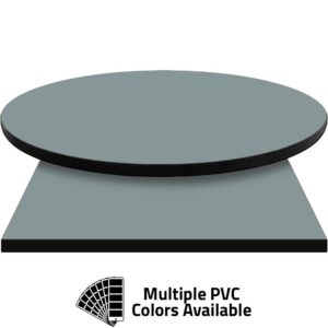 PVC Edge Manufactured Table Tops - 1.25" thickness - Pinnacle Gray Laminate