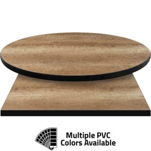PVC Edge Manufactured Table Tops - 1.25" thickness - Pinnacle Vintage Oak Laminate