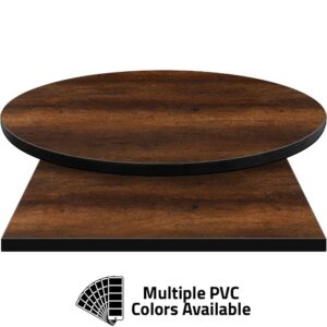 PVC Edge Manufactured Table Tops - 1.25" thickness - Pinnacle Knotty Oak Laminate