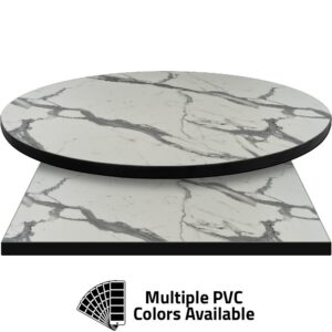 PVC Edge Manufactured Table Tops - 1.25" thickness - Pinnacle Vento Marble Laminate