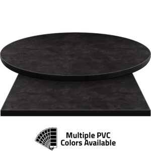 PVC Edge Manufactured Table Tops - 1.25" thickness - Pinnacle Raven Slate Laminate