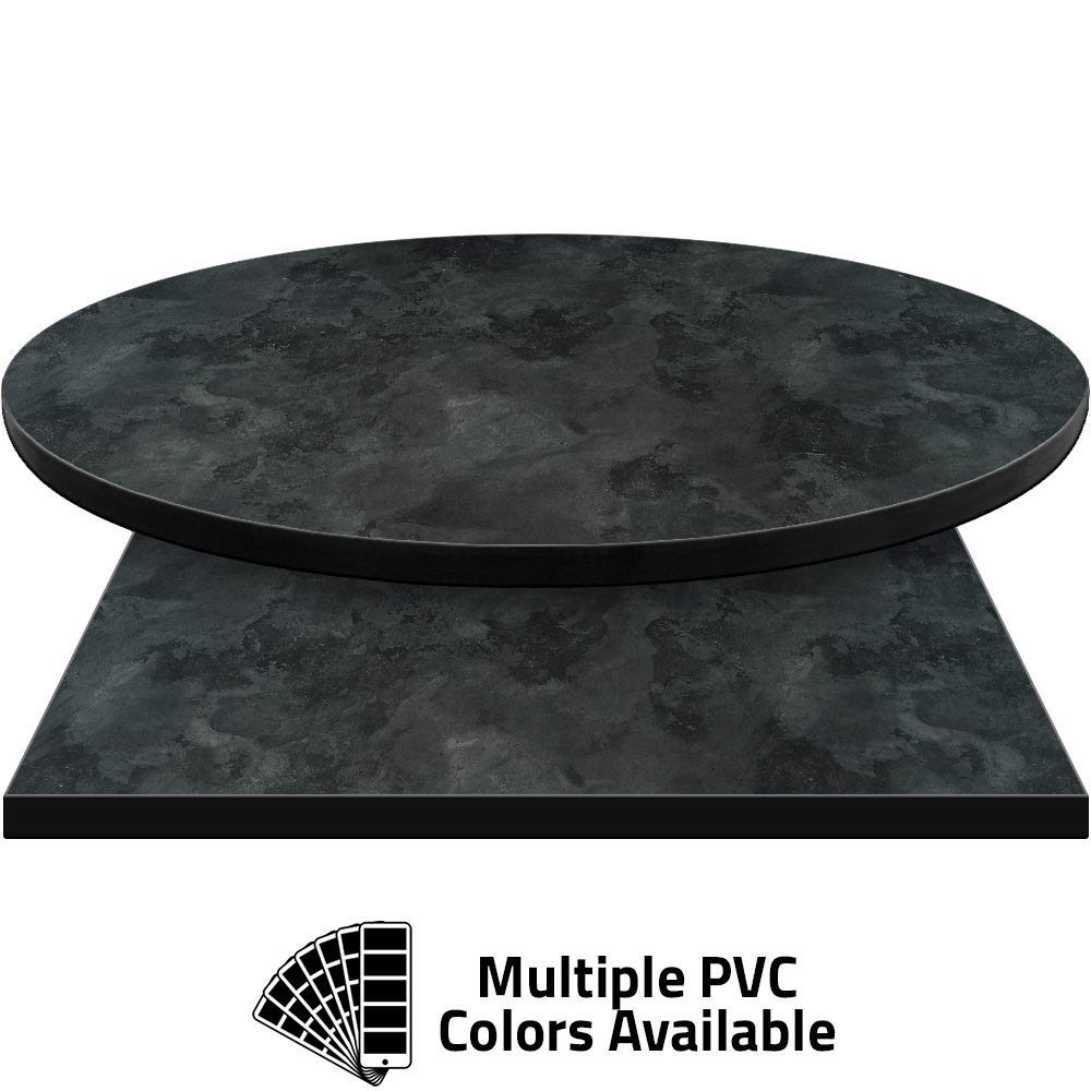PVC Edge Manufactured Table Tops - 1.25" thickness - Pinnacle Mandu Slate Laminate