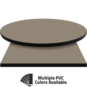 PVC Edge Manufactured Table Tops - 1.25" thickness - Pinnacle Gothic Gray Laminate