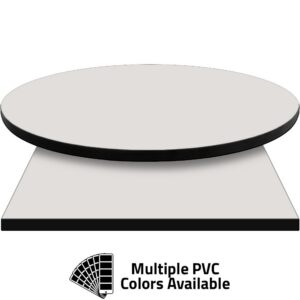 PVC Edge Manufactured Table Tops - 1.25" thickness - Pinnacle Ivory Pearl Laminate