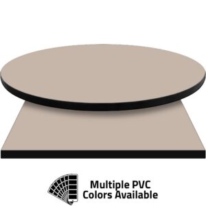 PVC Edge Manufactured Table Tops - 1.25" thickness - Pinnacle Taupe Laminate
