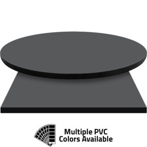 PVC Edge Manufactured Table Tops - 1.25" thickness - Pinnacle Slate Gray Laminate