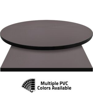 PVC Edge Manufactured Table Tops - 1.25" thickness - Pinnacle Silver Diamond Laminate