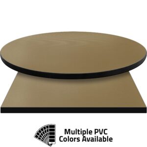 PVC Edge Manufactured Table Tops - 1.25" thickness - Pinnacle Cream Diamond Laminate