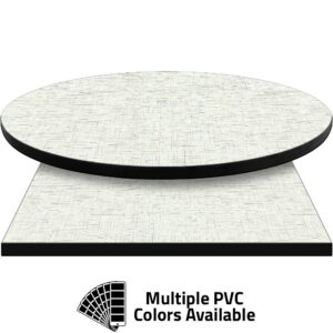 PVC Edge Manufactured Table Tops - 1.25" thickness - Pinnacle Heathered Linen Laminate