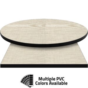 PVC Edge Manufactured Table Tops - 1.25" thickness - Pinnacle Ivory Linen Laminate