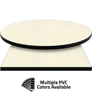 PVC Edge Manufactured Table Tops - 1.25" thickness - Pinnacle Flecked Quartz Laminate