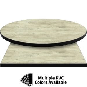 PVC Edge Manufactured Table Tops - 1.25" thickness - Pinnacle Shawnee Maple Laminate