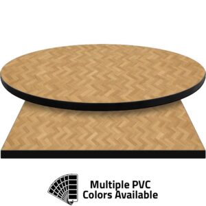 PVC Edge Manufactured Table Tops - 1.25" thickness - Pinnacle Green Mountain Maple Laminate