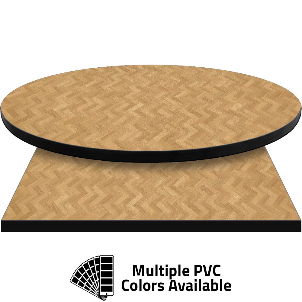 PVC Edge Manufactured Table Tops – 1.25″ thickness – Pinnacle Green Mountain Maple Laminate