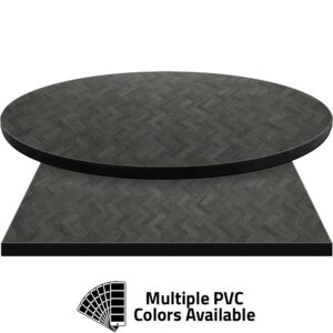 PVC Edge Manufactured Table Tops - 1.25" thickness - Pinnacle Oconee Hickory Laminate