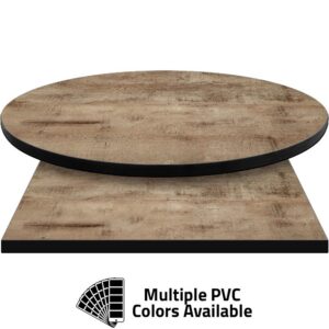 PVC Edge Manufactured Table Tops - 1.25" thickness - Pinnacle Coronado Oak Laminate
